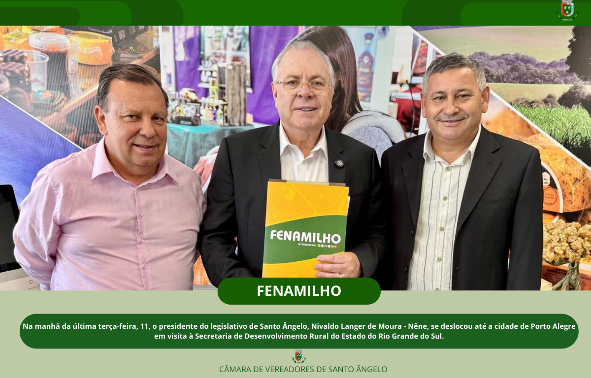 Legislativo vai a Capital do Estado em busca de apoio para a Feira Internacional do Milho