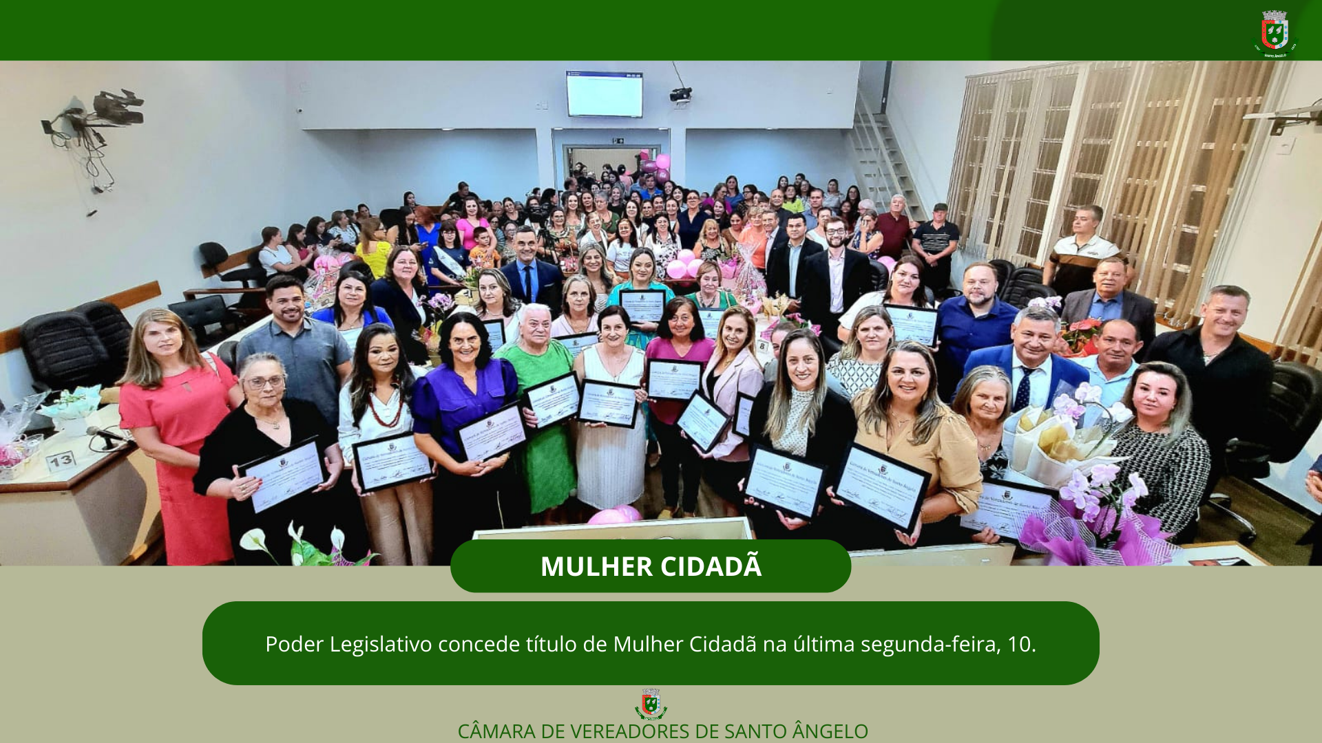 Legislativo agracia mulheres com o Título Mulher Inspiradora