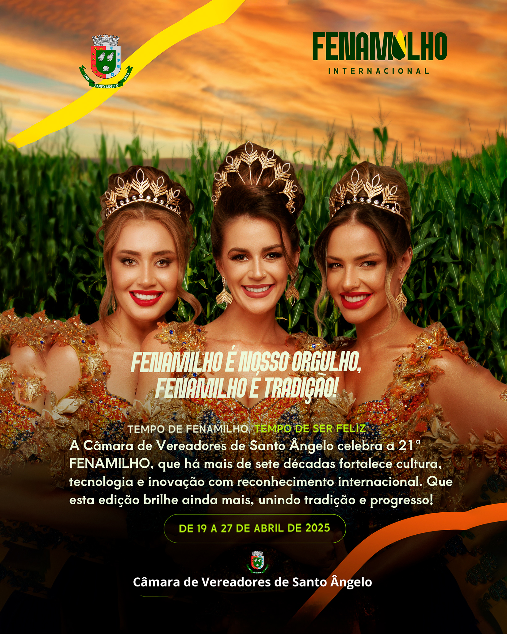 Hoje começa a  21ª FENAMILHO Internacional