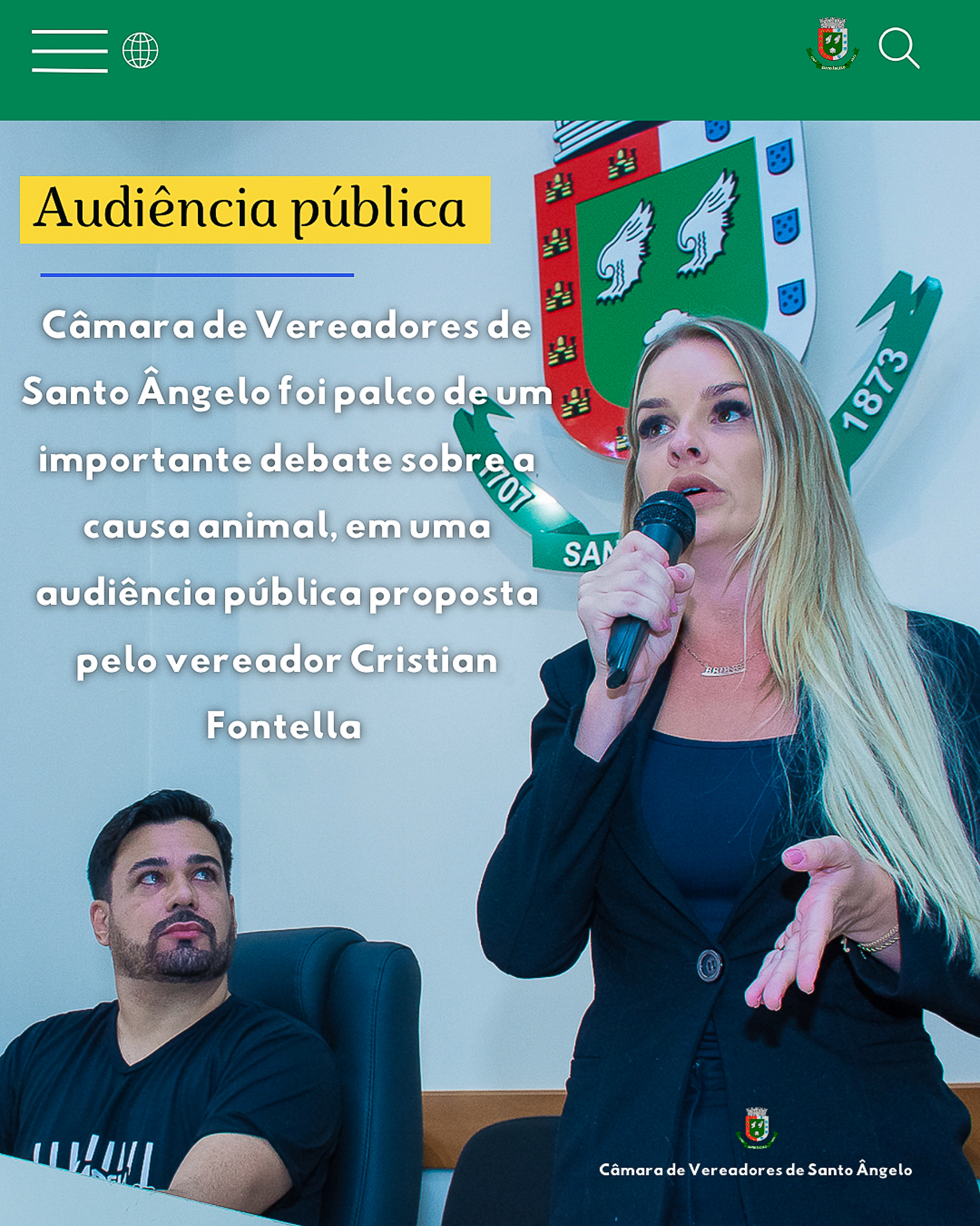 Câmara de Vereadores de Santo Ângelo foi palco de um importante debate sobre a causa animal