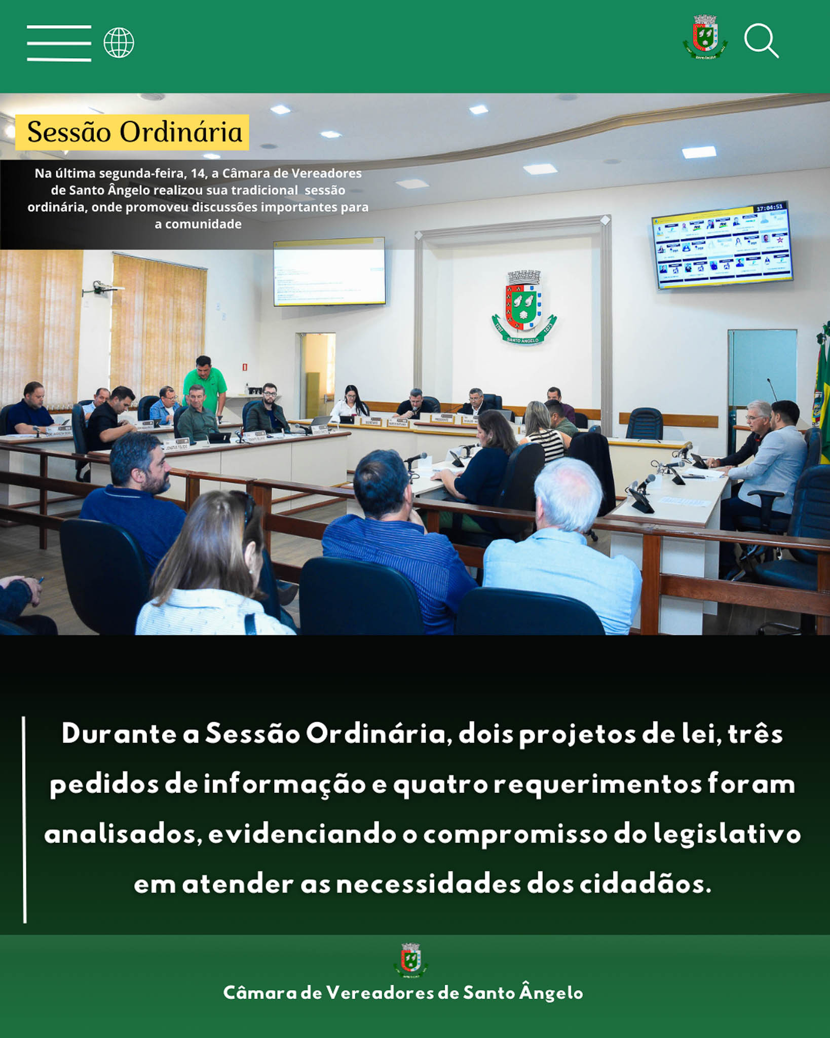 Aprovadas na última segunda-feira demandas importantes para comunidade