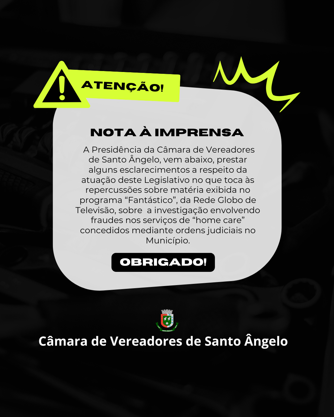 Nota à imprensa