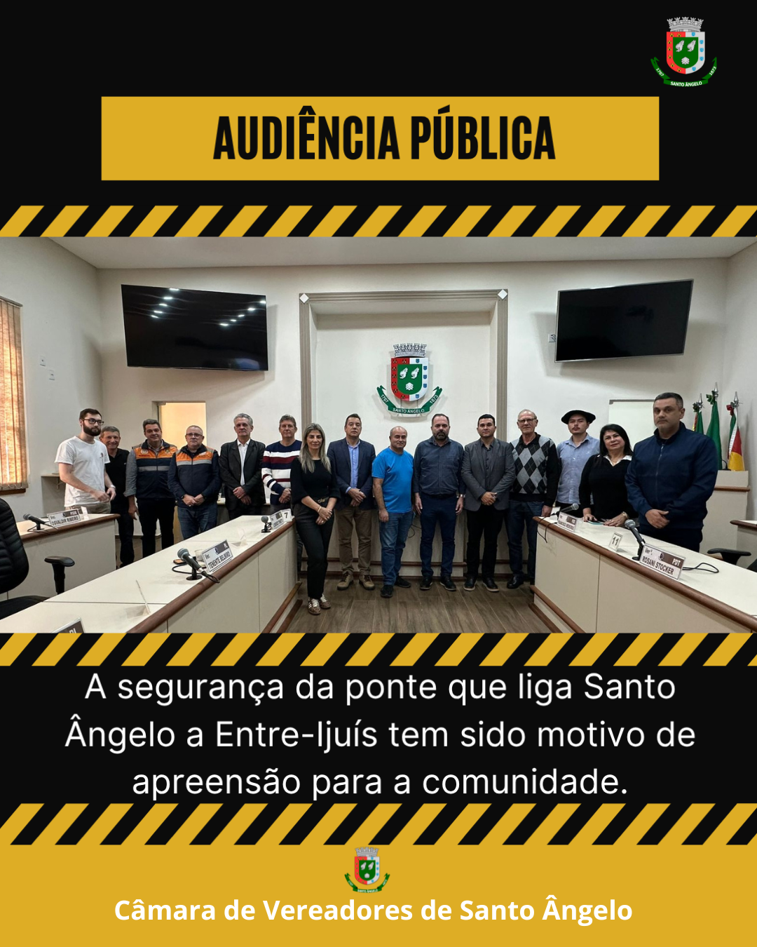  Segurança da ponte que liga Santo Ângelo a Entre-Ijuís é pauta de Audiência Pública no Legislativo