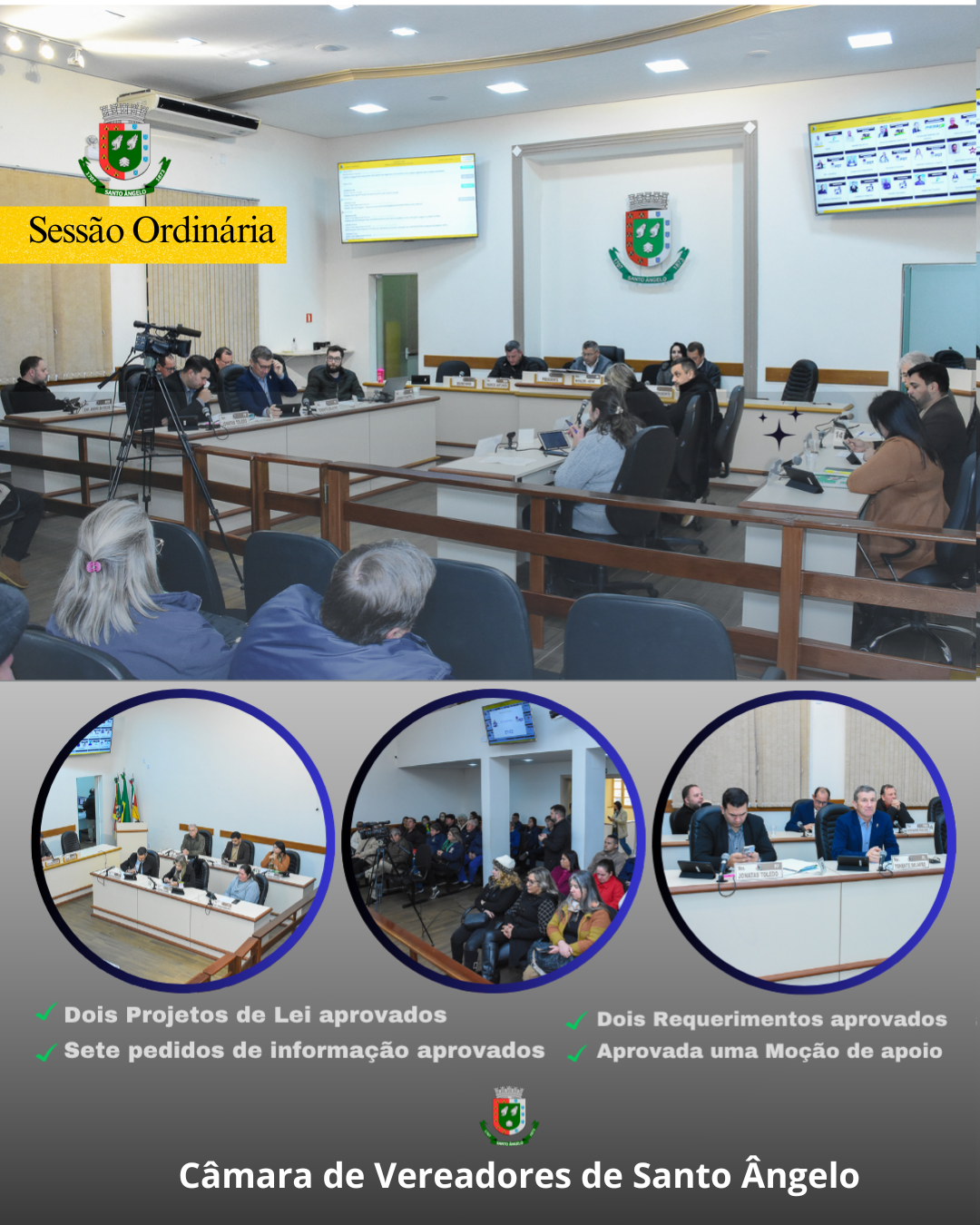 Mesmo com o frio um bom público compareceu às dependências da Câmara 