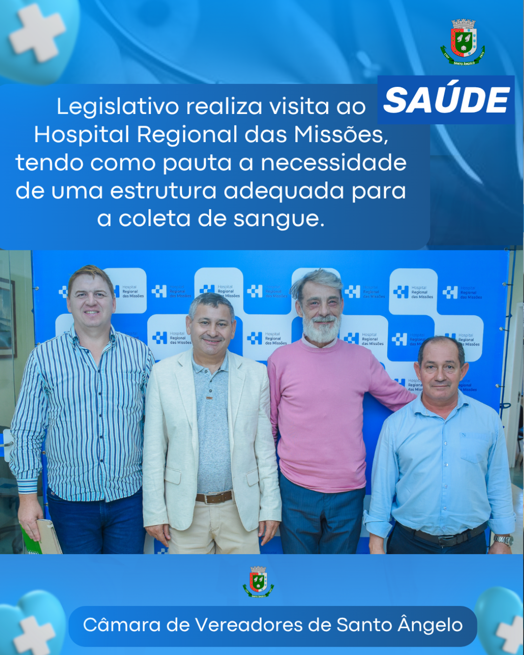 Legislativo realiza visita ao Hospital Regional das Missões