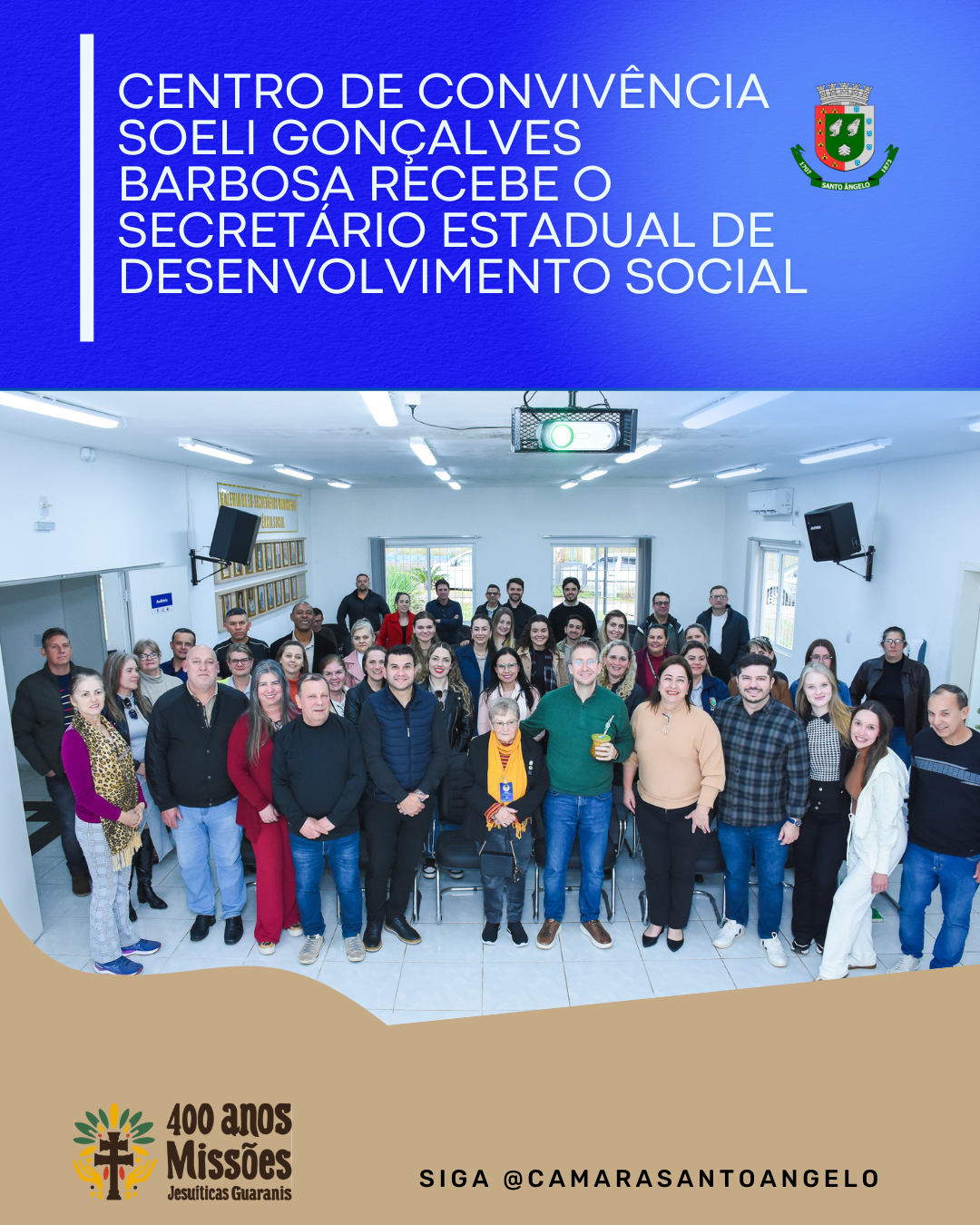 Centro de Convivência Soeli Gonçalves Barbosa recebe a visita do Secretário Estadual de Desenvolvimento Social