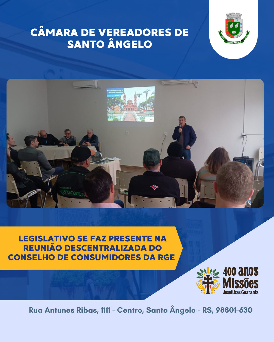 Legislativo participa de reunião do Conselho de consumidores da RGE