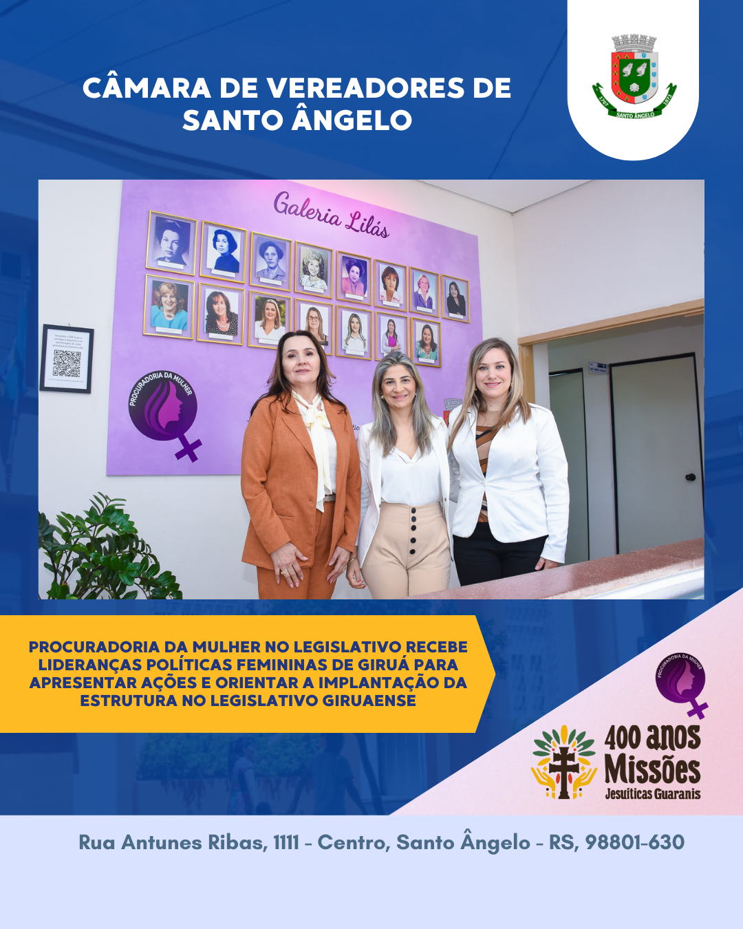 Procuradoria da Mulher recebe lideranças políticas femininas de Giruá e fortalece a rede de apoio às mulheres
