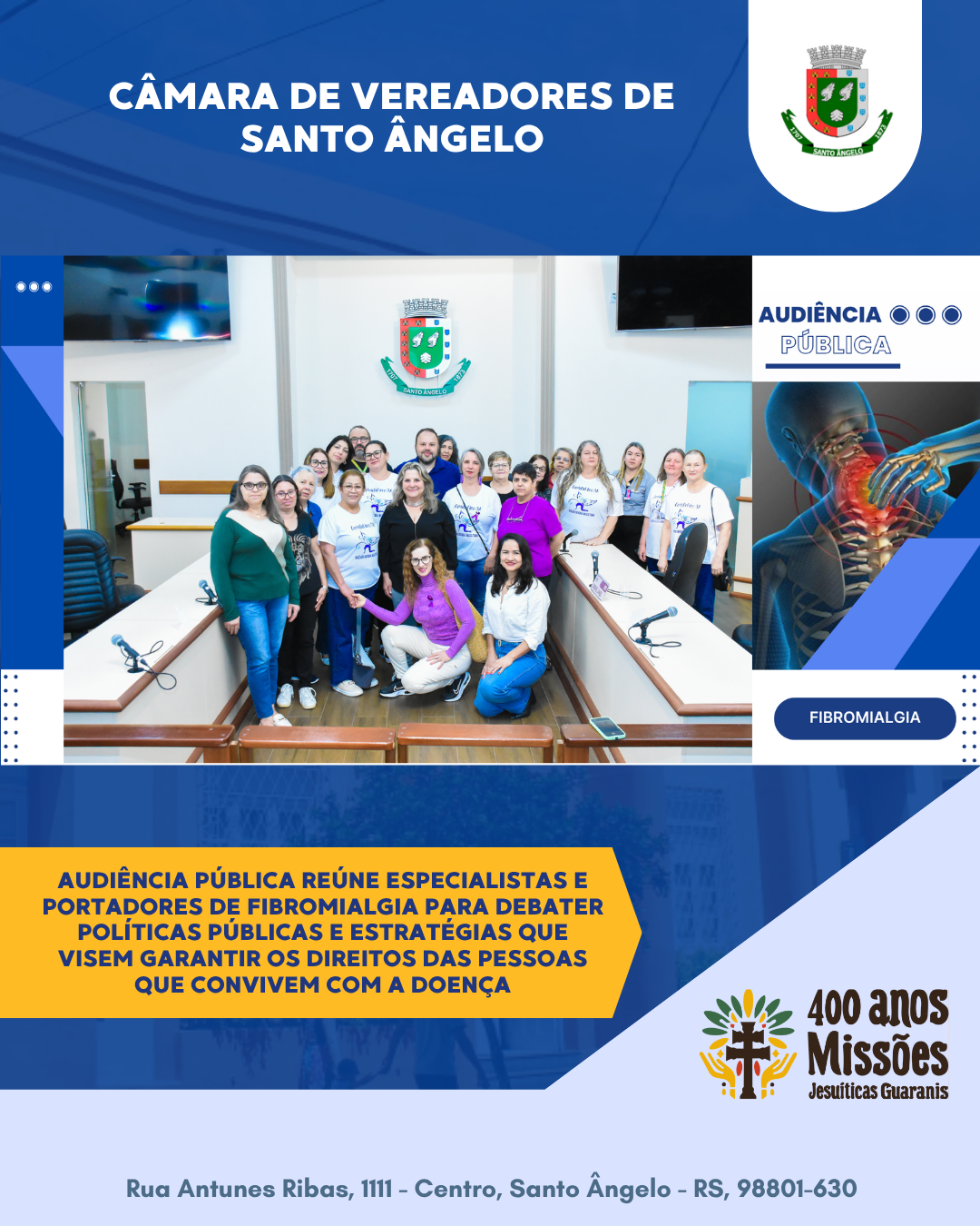 Audiência pública debate políticas de atenção à fibromialgia