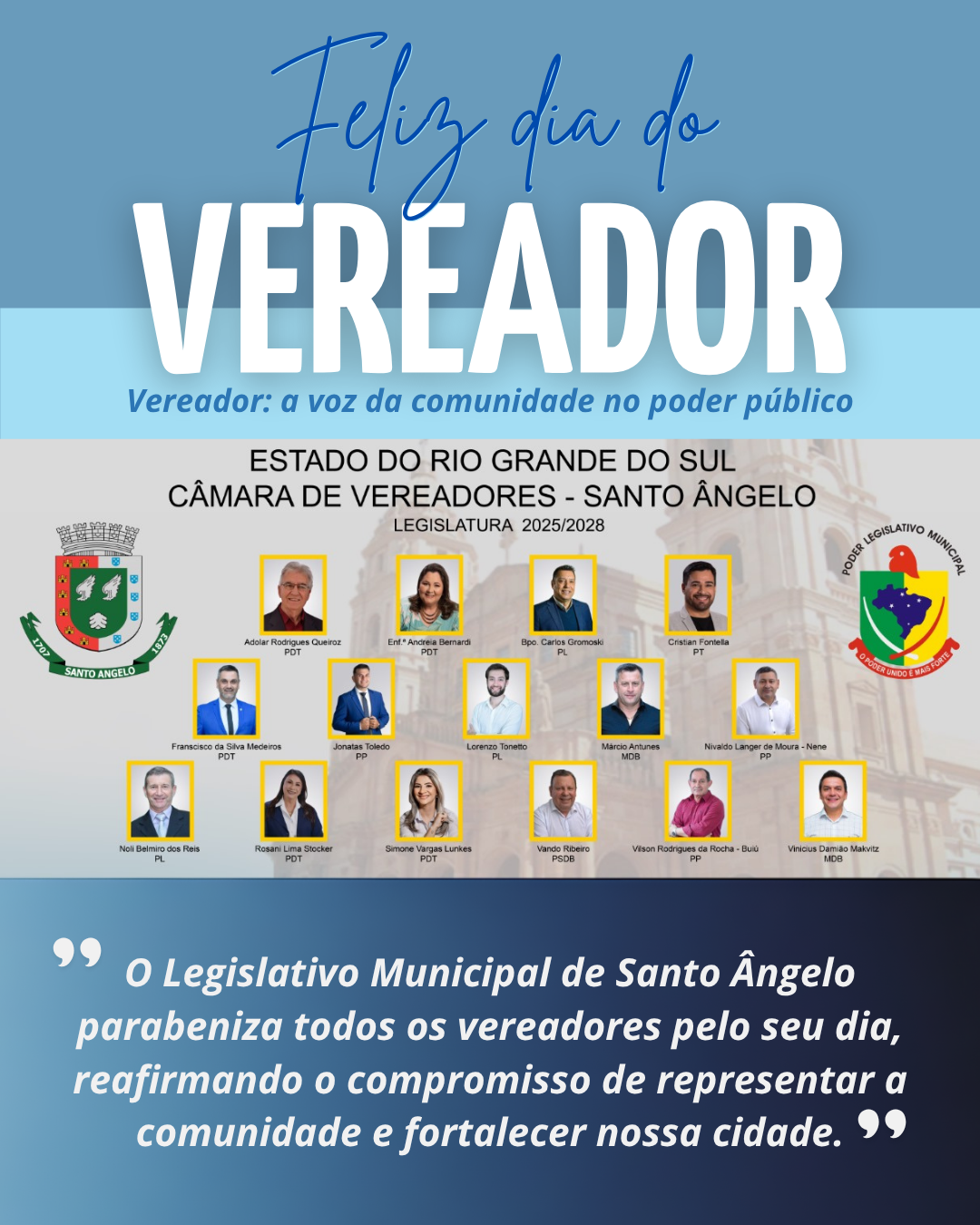Câmara homenageia vereadores pelo compromisso com a democracia e cidadania brasileira