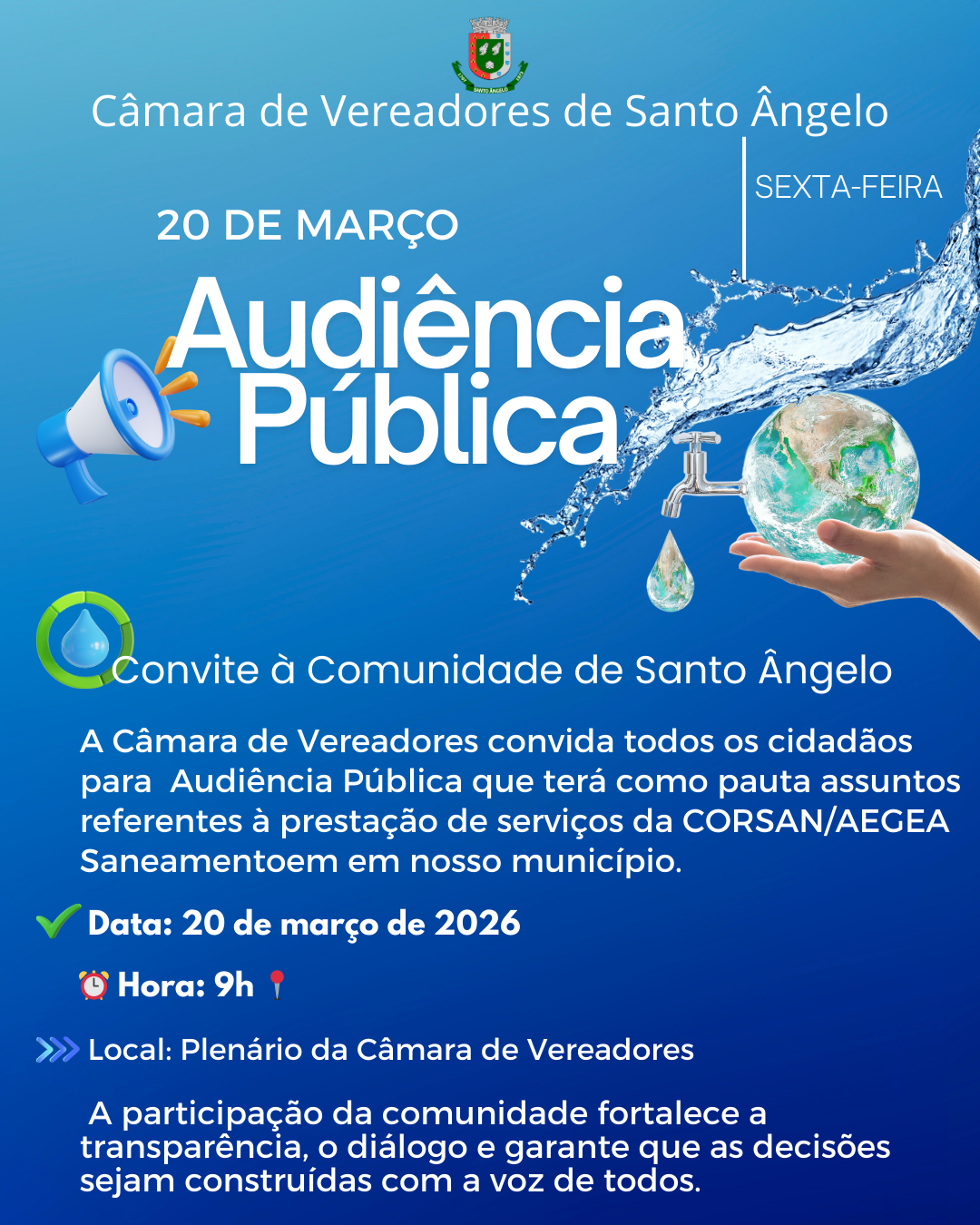 ⚠️⏭️📣ATENÇÃO: Audiência Pública