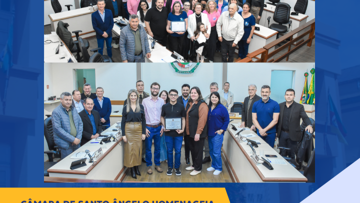 C&acirc;mara homenageia santo-angelense destaque no ENEM e celebra os 80 anos da Escola Dr. Augusto do Nascimento e Silva