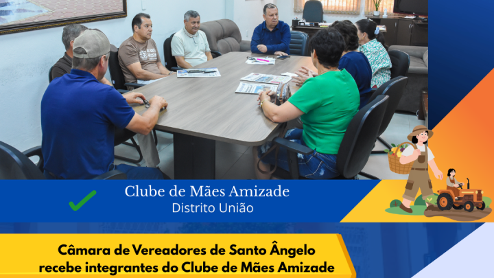 C&acirc;mara de Vereadores de Santo &Acirc;ngelo recebe Clube de M&atilde;es Amizade refor&ccedil;ando apoio ao evento alusivo ao Dia da Mulher