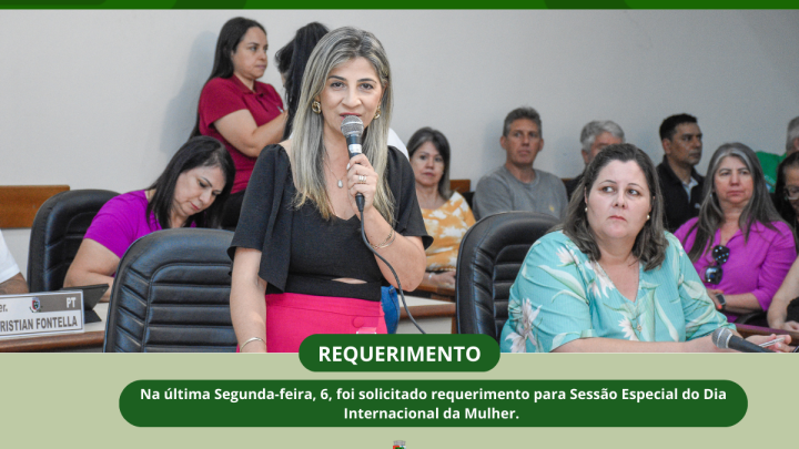 Vereadora Simone Lunkes solicitou via requerimento Sess&atilde;o Especial em comemora&ccedil;&atilde;o ao dia Internacional da Mulher
