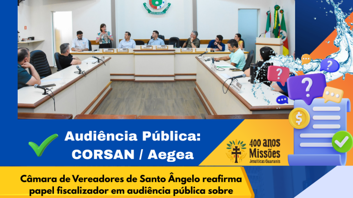 Legislativo de Santo &Acirc;ngelo re&uacute;ne comunidade para cobrar saneamento eficiente
