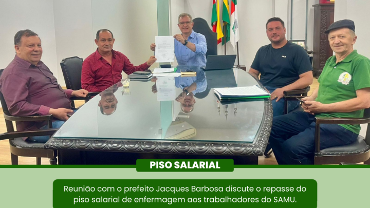 Legislativo realizou reuni&atilde;o com o Prefeito Jacques Barbosa para viabilizar o repasse do piso salarial para  profissionais do SAMU