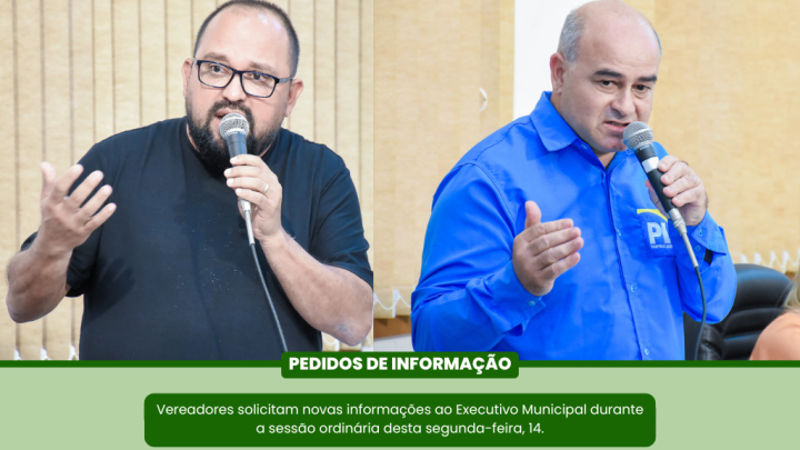 Quatro Pedidos de Informa&ccedil;&atilde;o s&atilde;o aprovados durante a sess&atilde;o da &uacute;ltima segunda-feira