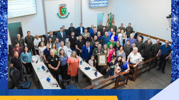 C&acirc;mara de Santo &Acirc;ngelo concede t&iacute;tulo de Cidad&atilde;o Honor&aacute;rio ao Coronel Pl&aacute;cido Garcia Travassos dos Santos