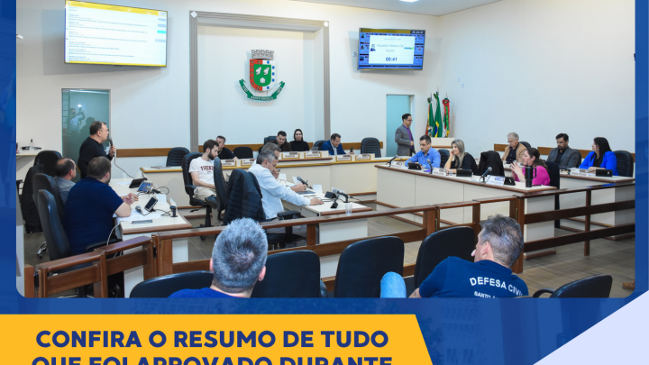 Confira os projetos debatidos e aprovados na &uacute;ltima segunda-feira