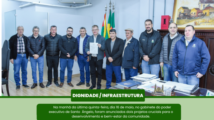 Ato formaliza dois projetos fundamentais para o desenvolvimento e bem-estar da comunidade