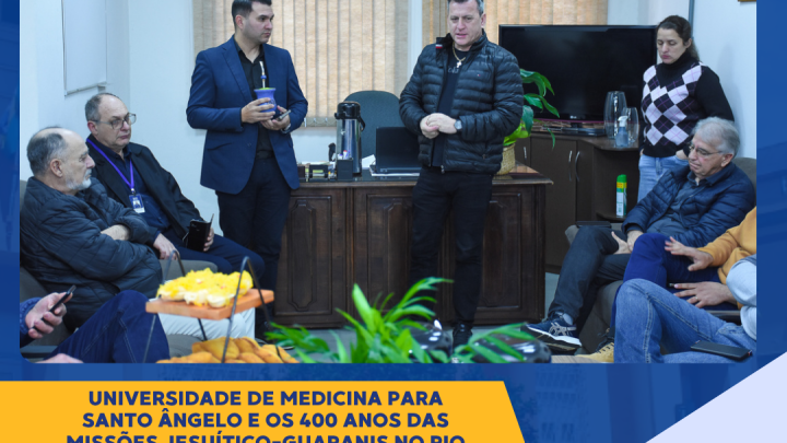 Comemora&ccedil;&otilde;es pelos 400 anos das Miss&otilde;es e implementa&ccedil;&atilde;o do curso de Medicina em Santo &Acirc;ngelo pautam caf&eacute; com a imprensa