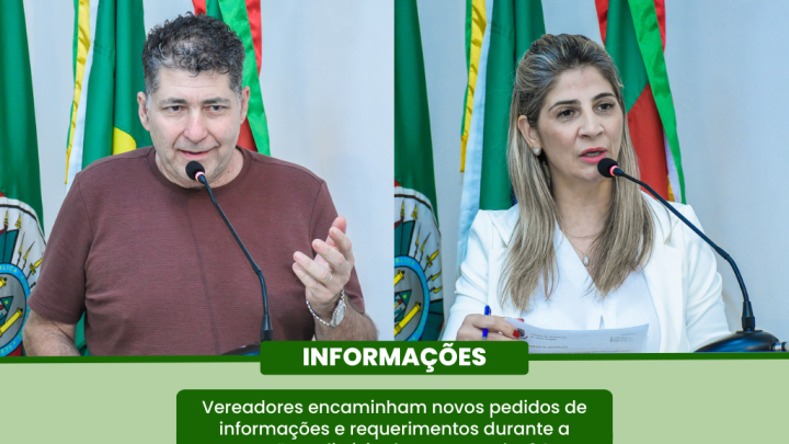 Vereadores apresentam pedidos de informa&ccedil;&atilde;o durante a Sess&atilde;o Ordin&aacute;ria da &uacute;ltima segunda-feira