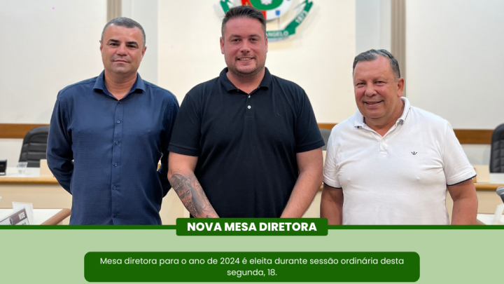 Legislativo elege nova Mesa Diretora para 2024