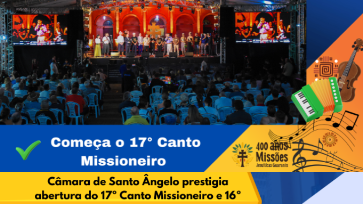 Legislativo municipal prestigia Canto Missioneiro valorizando tradi&ccedil;&atilde;o e identidade missioneira