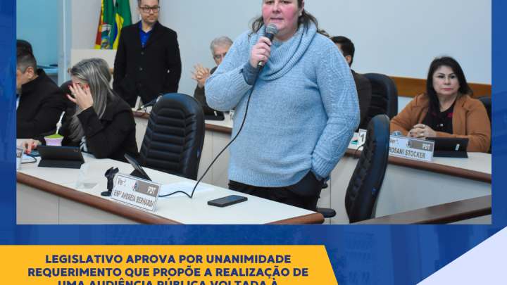 Legislativo aprova a realiza&ccedil;&atilde;o de uma audi&ecirc;ncia p&uacute;blica voltada &agrave; promo&ccedil;&atilde;o e &agrave; conscientiza&ccedil;&atilde;o sobre o aleitamento materno