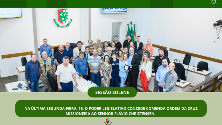 Fl&aacute;vio Christensen &eacute; homenageado com a Ordem da cruz Missioneira