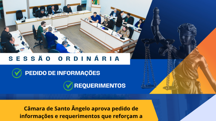 C&acirc;mara aprova a&ccedil;&otilde;es que fortalecem fiscaliza&ccedil;&atilde;o transpar&ecirc;ncia administrativa e seguran&ccedil;a vi&aacute;ria em Santo &Acirc;ngelo