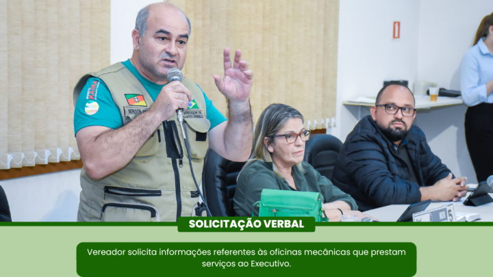 Vereador N&eacute;rison Abreu requereu informa&ccedil;&otilde;es referentes &agrave;s oficinas mec&acirc;nicas que prestam servi&ccedil;os ao Executivo