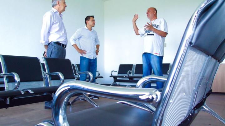 Aeroporto recebe equipamentos para salas de embarque e desembarque